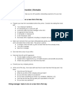 New Hire First Day Checklist - Workable