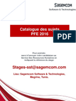 Catalogue Des Sujets PFE 2016 PDF