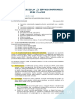 Normas Que Regulan Los Servicios Portuarios en El Ecuador PDF