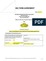 Long Term Agreement in Procurement