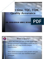 Time, TQC, TQM, Quality Assu