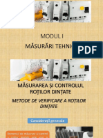 S25. Masurarea Si Controlul Rotilor Dintate - Metode de Verificare A Rotilor Dintate