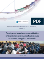 Manual General para El Proceso de Acreditacion y Certificacion PDF