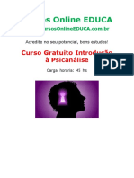 Curso Introducao A Psicanalise Edc 09288 PDF