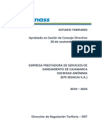 Et - Sedacaj - Nov - 2019v2 - Estudio Tarifario EPS Sedacaj PDF