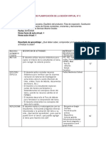 Planificación de La Sesión Virtual 6