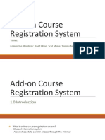 Add-On Course Registration System