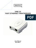 USB 2.0 Fast Ethernet Printserver: User Manual