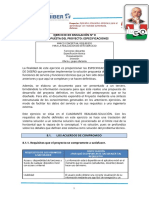 Ejercicio de Simulación #8 La Propuesta Del Proyecto: Especificaciones