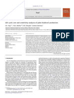 Life Cycle Cost and Sensitivity Analysis of Palm Biodiesel Production