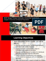 ACE Group Fitness Instructor University Curriculum: Chapter 6: Exercise and Special Populations