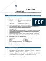 Quartz Sand: Safety Data Sheet