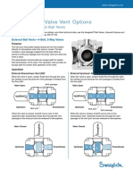 Process Ball Valve Vent Options: E X Ternal and Internal Ball Vents