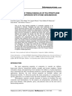 Bioresources.: Analysis of The Tensile Modulus of Polypropylene Composites Reinforced With Stone Groundwood Fibers