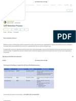SAP Retention Process - SAP Blogs