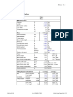 Mill Calculation: Plant: Date: Mill: Visa