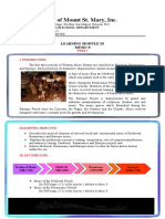 First Quarter Music 9 Learners Module For Online Class