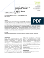 Transvaginal Laparoscopic Appendectomy Using Innovative Submucosal Tunnels: A Conducive Modification For Improving Hybrid NOTES Access and Its Critical Appraisal