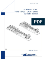 Forming Tool DN16 - DN20 - DN26 - DN32 Operator Manual: 850 1011I.2 - ENG