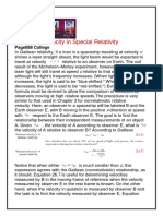 1-Relative Velocity in Special Relativity: Page898 College