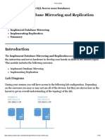 Implement Database Mirroring and Replication