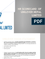 HR Scorecard of Unilever Nepal Limited