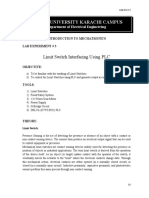 LAB - 3 - Limit Switches Interfacing Using PLC PDF