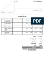 Invoice# Invoice# RCC-12 RCC-12: BIOSYST Diagnostic Lab