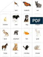 Flashcards Animals Pinyin PDF