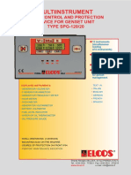 Multiinstrument: With Control and Protection Device For Genset Unit TYPE SPG-120/20