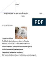 La Importancia de Las Sales Minerales en Los Seres Vivos TRABAJO