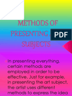 LESSON 2.1 - Methods of Pressenting Arts Subjects PDF