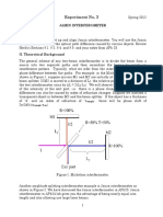 Experiment No. 3: Jamin Interferometer I. Brief Overview