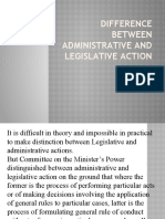 Difference Between Administrative and Legislative Action