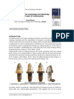 (25452843 - New Trends in Production Engineering) The New Method For Assessing Rock Abrasivity in Terms of Wear of Conical Picks PDF