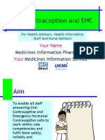 Oral Contraception and EHC