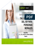 XXIII-2 13octubre2018 TALLER BÁSICO ISR PARA PERSONAS MORALES PDF