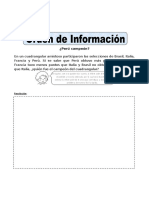 Ejercicios de Orden de Información para Sexto de Primaria