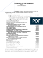 Cpa Review School of The Philippines: Auditing Problems Audit of Liabilities Problem No. 1