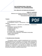 Ejecucion y Reconocimientos de Sentencia Internacionales PDF