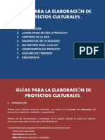 Guías para La Elaboración de Proyectos Culturales