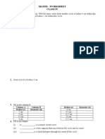 Maths Class IV Worksheet For See