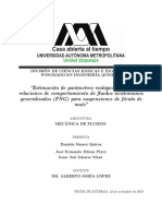 Estimación de Parámetros Reológicos Usando Relaciones de Comportamiento de Fluidos Newtonianos Generalizados (FNG) para Suspensiones de Fécula de Maíz