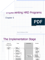 Implementing HRD Programs: Werner & Desimone (2006) 1