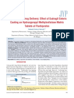 Colon Specific Drug Delivery: Effect of Eudragit Enteric Coating On Hydroxypropyl Methylcellulose Matrix Tablets of Flurbiprofen