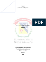 Lauraarbelaezardila Evaluaciondeproyectos PDF