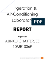 Refrigeration & Air-Conditioning Laboratory: Aurko Chatterjee 10ME10069