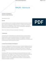 SISTEMAS DE INFORMAÇÃO - Sistemas de Gestão Empresarial