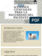 Acciones Esenciales para La Seguridad Del Paciente Admin