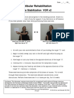 Vestibular Rehabilitation: Gaze Stabilization VOR x2